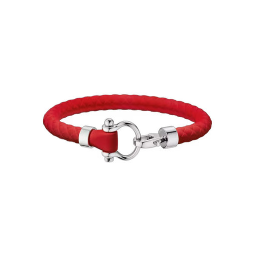 Aqua Sailing Bracelet in Steel & Red Rubber - B34STA050960 Cufflinks & Accessories Omega S  