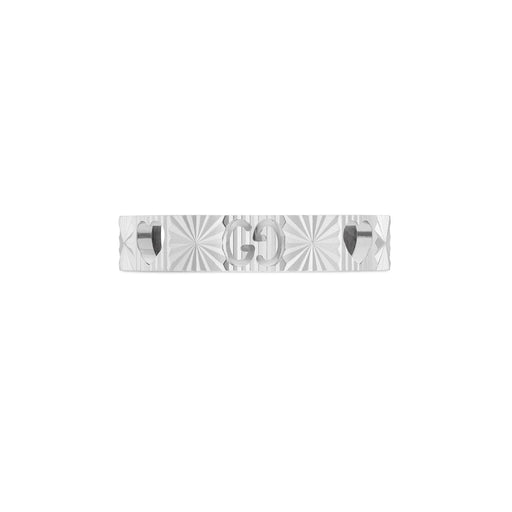 Gucci Icon 18ct White Gold Heart Ring YBC729458001 Ring Gucci   