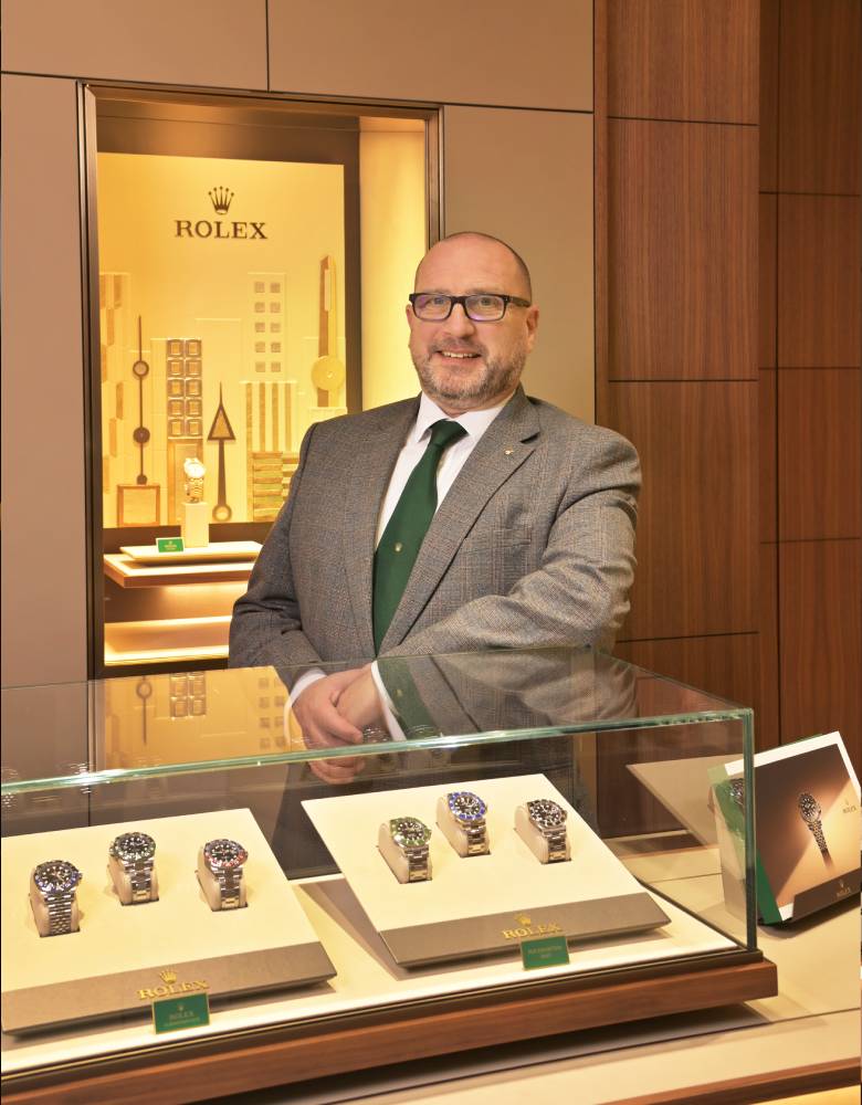 Symon Rowland, Michael Spiers Rolex Manager, Plymouth