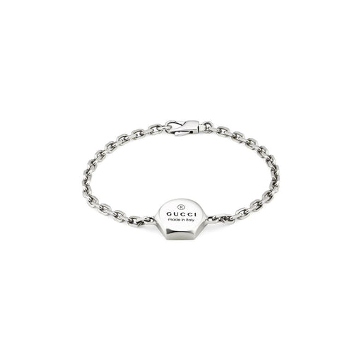 Gucci Trademark Silver Hexagonal Charm Bracelet YBA779169001 Bracelet Gucci   