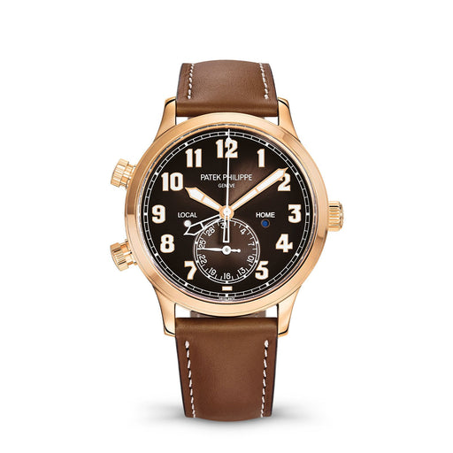 Patek Philippe Calatrava Pilot Travel Time, Brown Sunburst Dial 5524R-001 Watches Patek Philippe