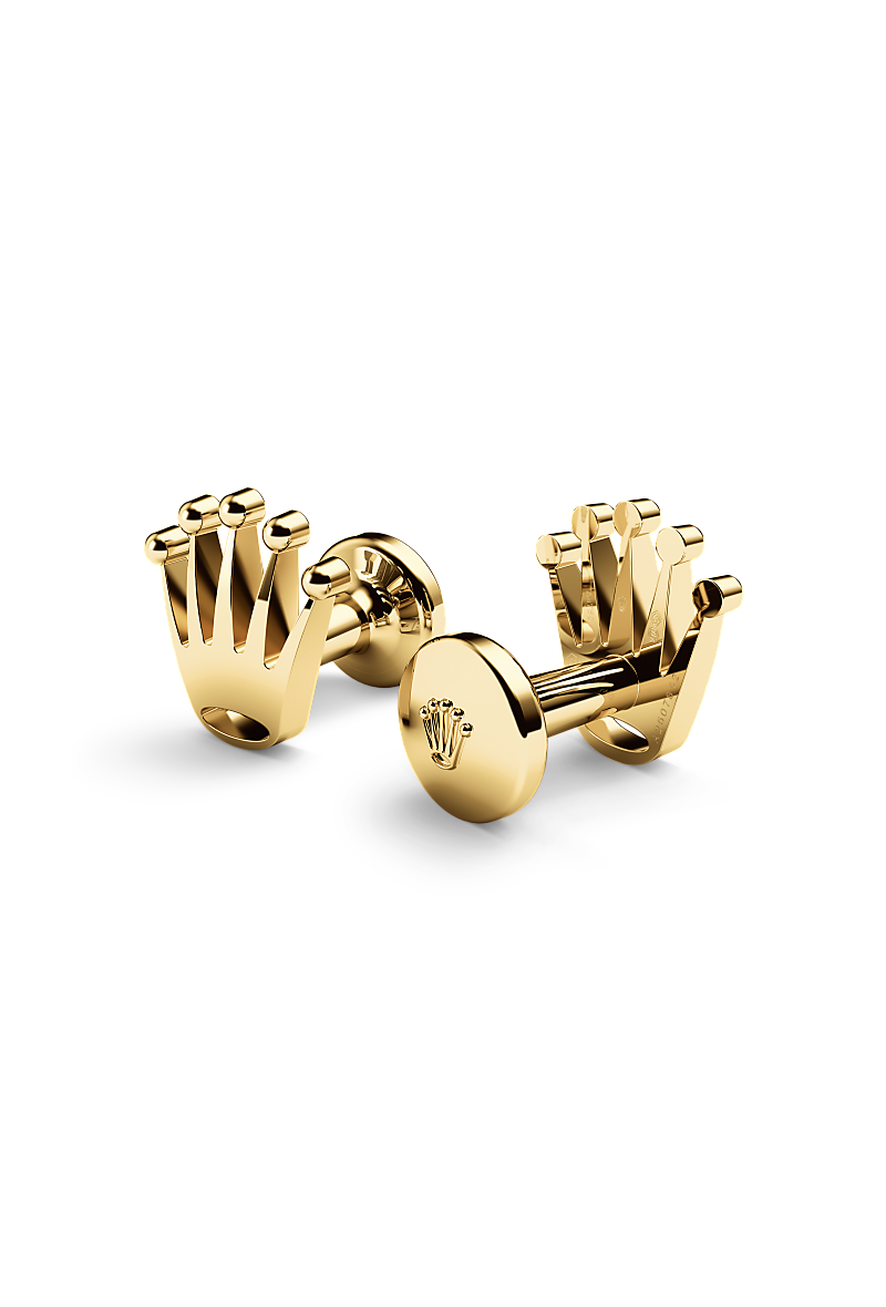 Rolex ‘Crown’ cufflinks in 18 ct yellow gold