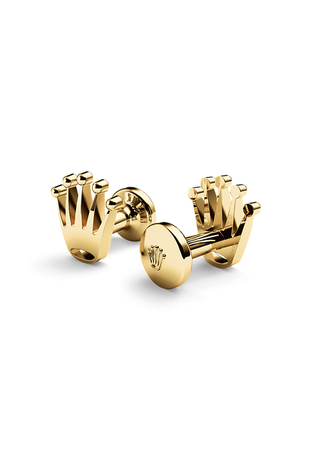 Rolex ‘Crown’ cufflinks in 18 ct yellow gold