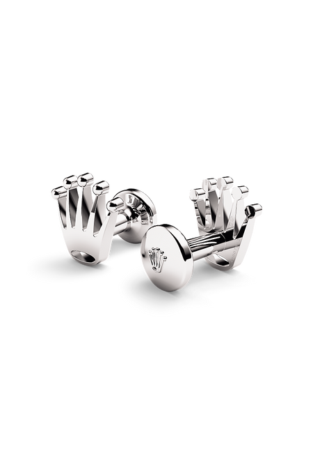 Rolex ‘Crown’ cufflinks in 18 ct white gold