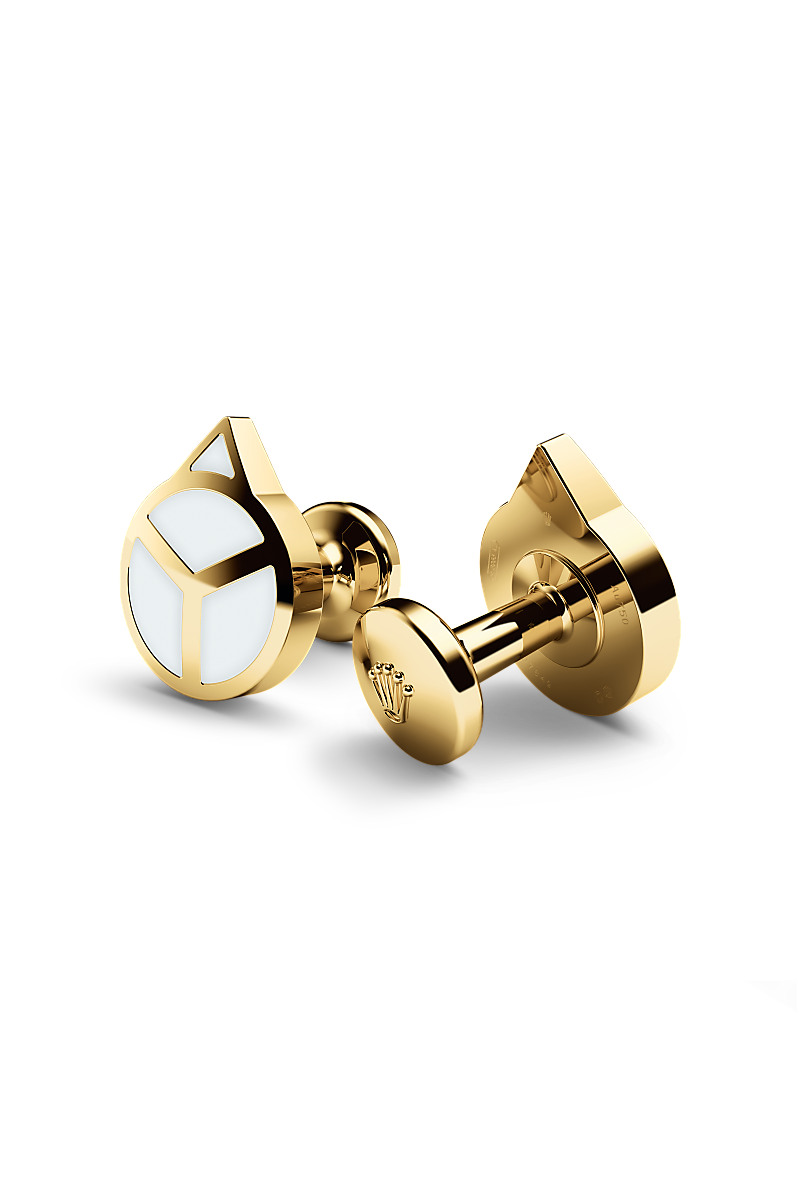 Rolex ‘Hand’ cufflinks in 18 ct yellow gold
