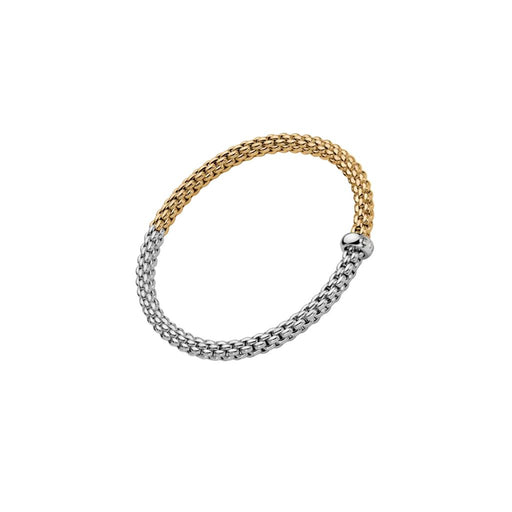 Solo 18ct Yellow & White Gold Diamond Flex'it Bracelet 01M06B2_BB_2_XBX Bracelet Fope Small