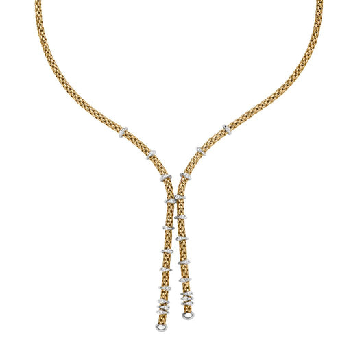 Prima 18ct Yellow & White Gold Diamond Necklace 74708CX_BB_G_XBX Necklace Fope