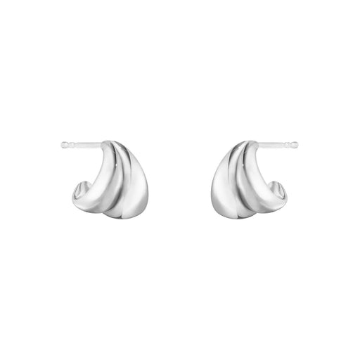 Georg Jensen CURVE Silver Earrings, Small 10017500 Earrings Georg Jensen   