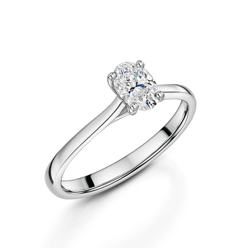 Michael Spiers Platinum Oval-Cut F Si Diamond Solitaire Ring 0.50ct Ring Michael Spiers   