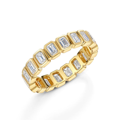 Michael Spiers 18ct Yellow Gold Emerald-Cut Diamond Full Eternity Ring 2.00ct Ring Michael Spiers   