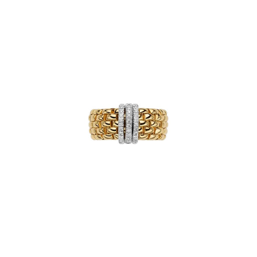 Panorama 18ct Yellow & White Gold Diamond Flex'it Ring 58704AX_PB_G Ring Fope   