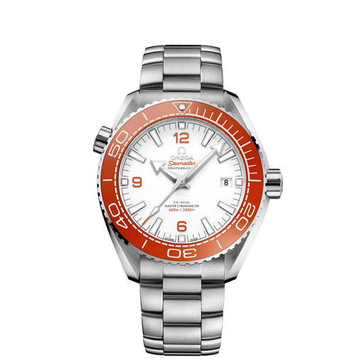 Omega seamaster planet ocean clearance orange strap