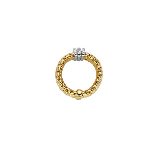 Panorama 18ct Yellow & White Gold Diamond Flex'it Ring 58704AX_PB_G Ring Fope   