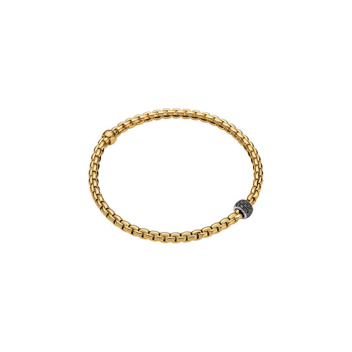 Eka 18ct Yellow & White Gold Flex'it Black Diamond Bracelet 73301BX_PN_G_X1X Bracelet Fope Small