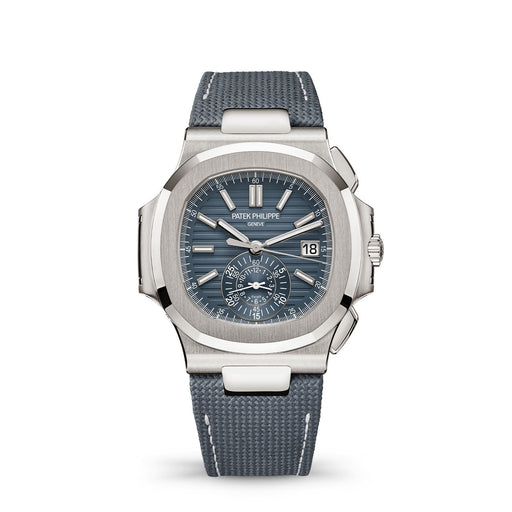 Patek Philippe Nautilus Flyback Chronograph, Opaline Blue-Grey Dial 5980-60G-001 Watches Patek Philippe