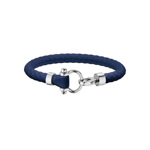 Aqua Sailing Bracelet in Steel & Blue Rubber - B34STA05090 Cufflinks & Accessories Omega S  