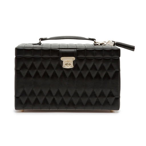 Wolf Caroline Large Jewellery Case in Black 329671 “Online Exclusive” Jewellery Storage Wolf