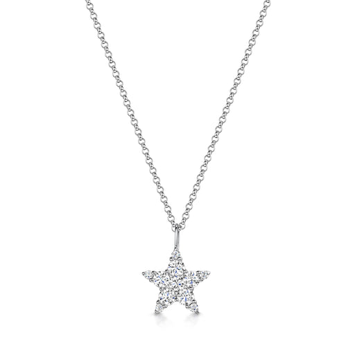 Michael Spiers 18ct White Gold Brilliant-Cut Diamond Star Necklace 0.47ct Necklace Michael Spiers   