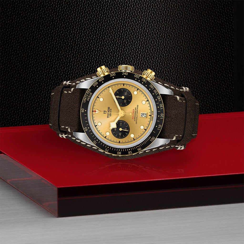 Tudor black bay on sale chrono s&g price