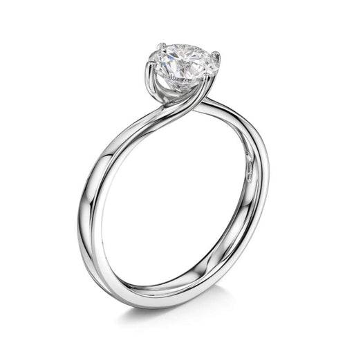 Michael Spiers Platinum 'Pirouette' Diamond Solitaire Ring - 1.00ct