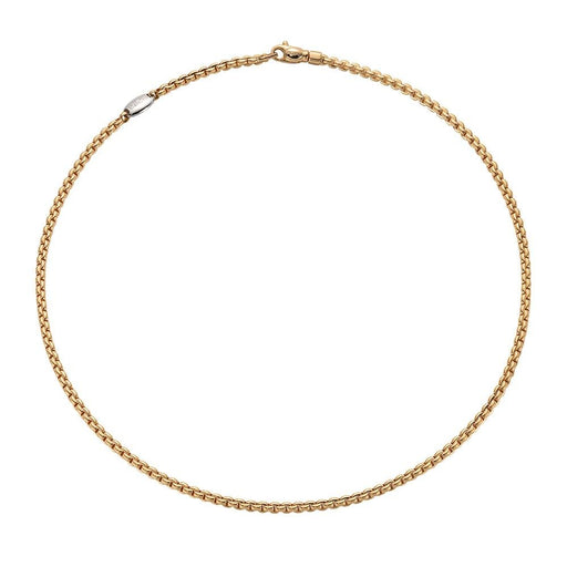 Fope Eka Tiny 18ct Yellow Gold Necklace 730C Necklace Fope   