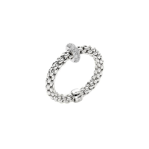 Fope Prima Flex'it 18ct White Gold Diamond Ring AN745-BBR-M Ring Fope   