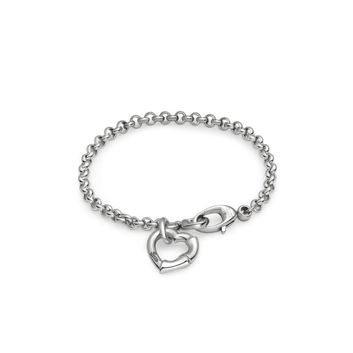 Gucci Bamboo Heart Silver Bracelet YBA390138001017