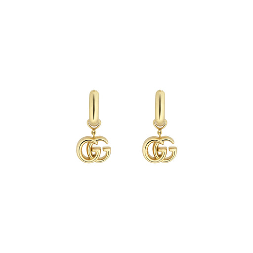 Gucci GG Running Hoop 18ct Gold Earrings YBD58201700100U Earrings Gucci   