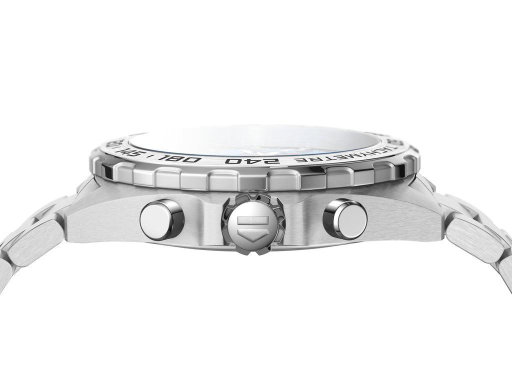 Cronografo Tag Heuer Formula 1 Con Quadrante Blu E Bracciale In Acciaio - Foto 14