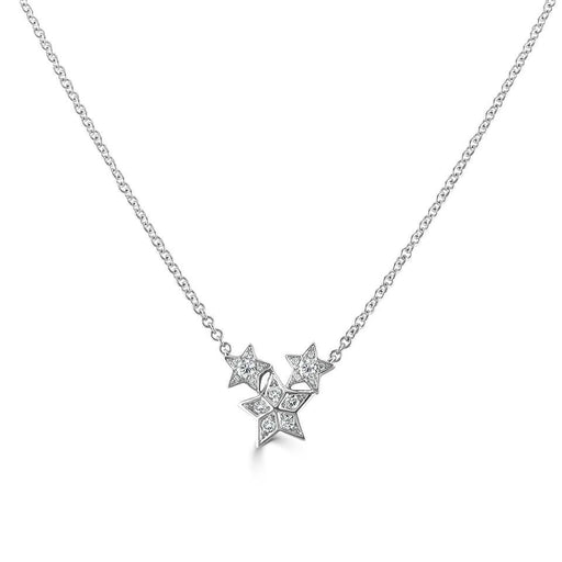 Michael Spiers Star Collection 18ct White Gold Diamond Necklace .28ct