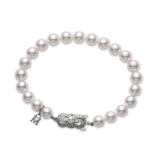Mikimoto 5.5mm A1 Grade Akoya Pearl Bracelet With 18ct White Gold Signature Clasp UD60107WJPW