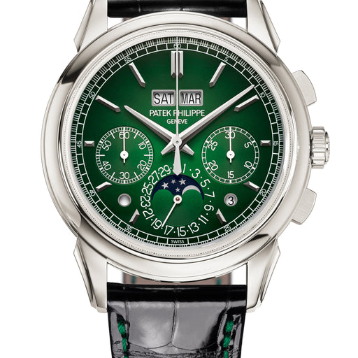Patek Philippe Grand Complications Perpetual Calendar, Moon Phases & Chronograph, Lacquered Green Dial 5270P-014 Watches Patek Philippe   