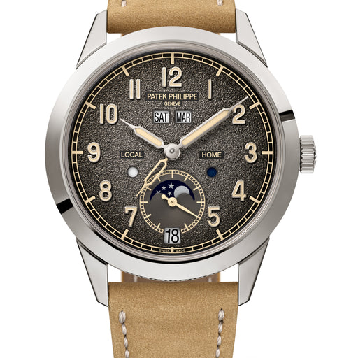 Patek Philippe Complications Annual Calendar & Travel Time, Charcoal Grey Textured Dial 5326G-001 Watches Patek Philippe   