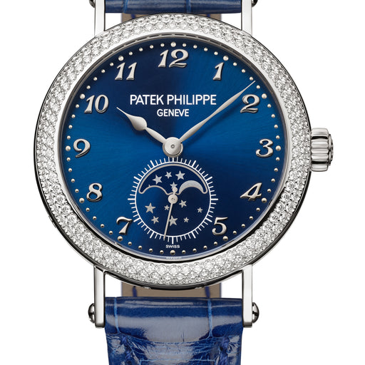 Patek Philippe Complications Moon Phases & Small Seconds, Blue Sunburst Dial 7121/200G-001 Watches Patek Philippe   