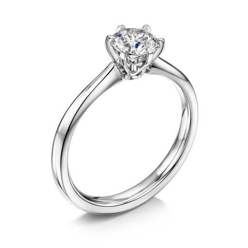 Michael Spiers Platinum Diamond Solitaire Ring .75ct
