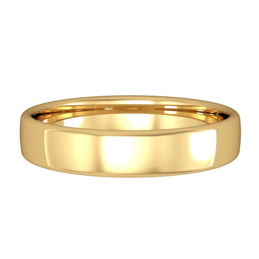 18ct Yellow Gold Bombe Court Style Wedding Band - 4mm Ring Michael Spiers   