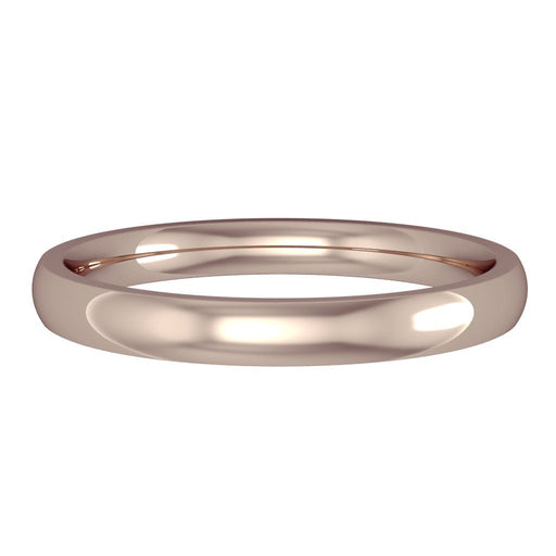 18ct Rose Gold Classic Court Style Wedding Band - 3mm Ring Michael Spiers   