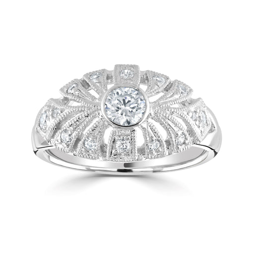 Michael Spiers Vintage Inspiration Collection 18ct White Gold Diamond Ring .48ct Ring Michael Spiers   