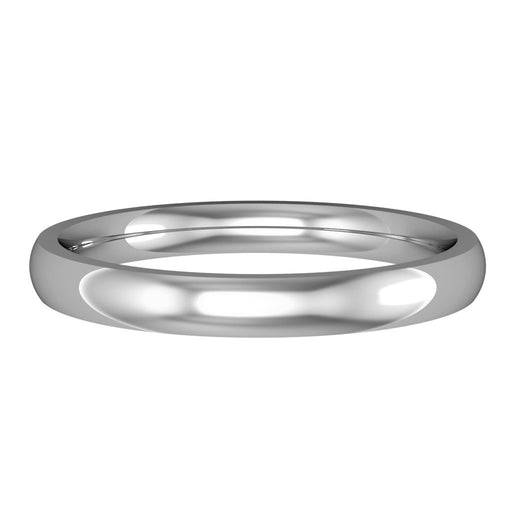 Platinum Classic Court Style Wedding Ring - 2.5mm Ring Michael Spiers   