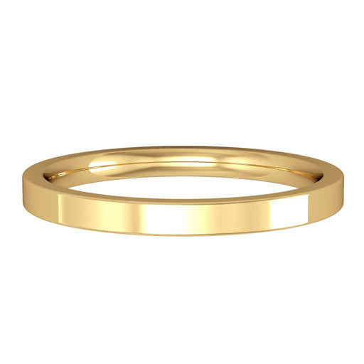 18ct Yellow Gold Gold Premium Flat Court Style Wedding Ring - 2mm Ring Michael Spiers   