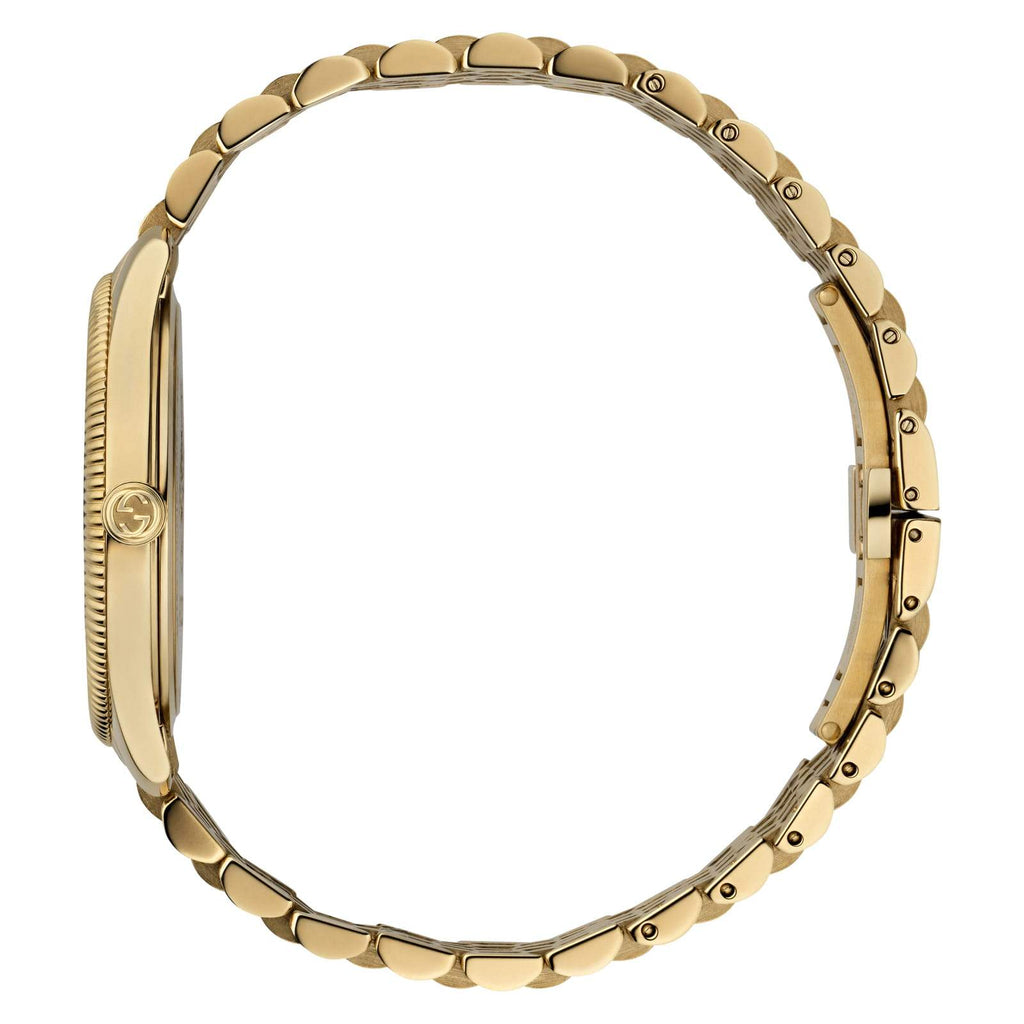 Gucci Icon Rose Gold Slim GG Motif Bangle Bracelet
