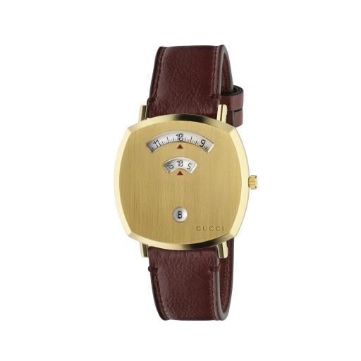 Gucci Grip Yellow Gold PVD 38mm Strap Watch YA157411 Watches Gucci   