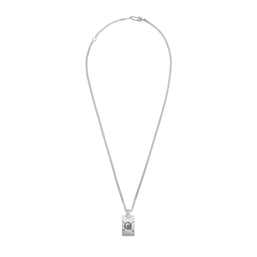 Gucci Ghost Silver Pendant Necklace YBB455315001 Necklace Gucci   
