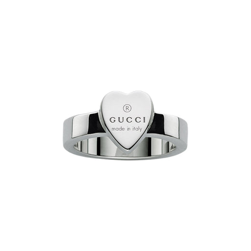 Gucci Trademark Silver Heart Ring YBC223867001 Ring Gucci 11  