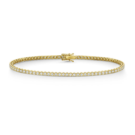 Michael Spiers 18ct Yellow Gold Diamond 'Deco' Tennis Bracelet - 1.00ct